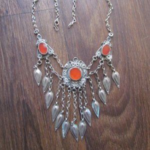 Vintage Imported Necklace Silver Color 18"